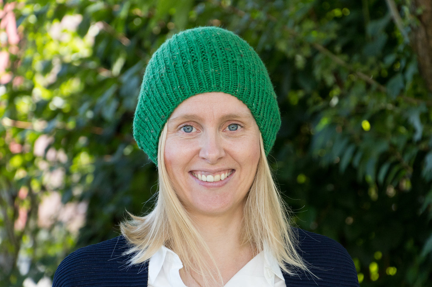 Grüne Beanie