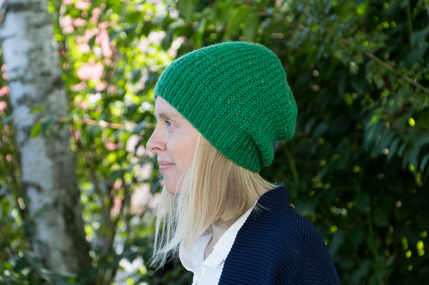 Grüne Beanie