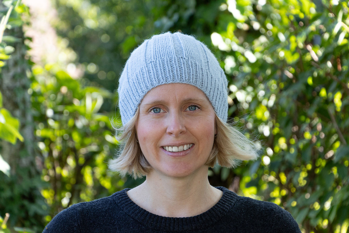 Hellblaue Beanie