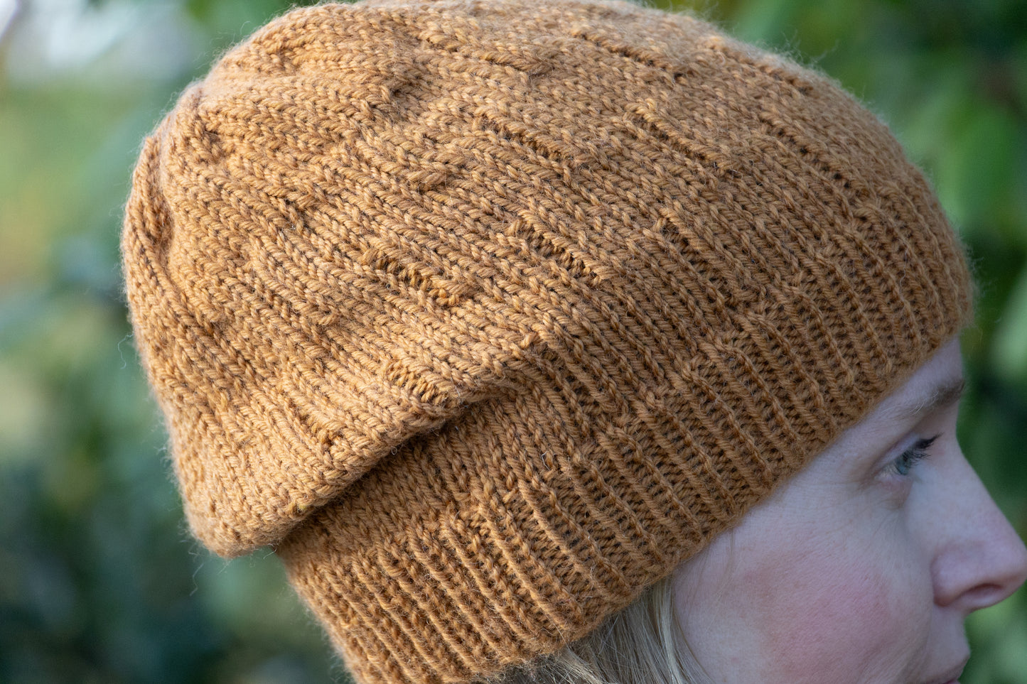 Ockerfarbene Beanie