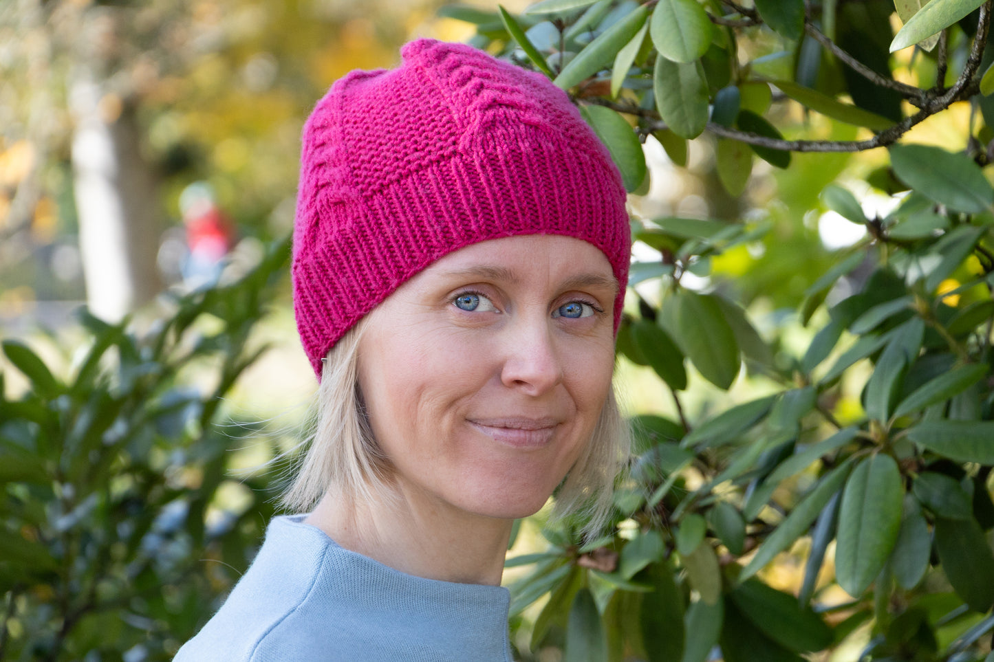 Pinkfarbene Beanie