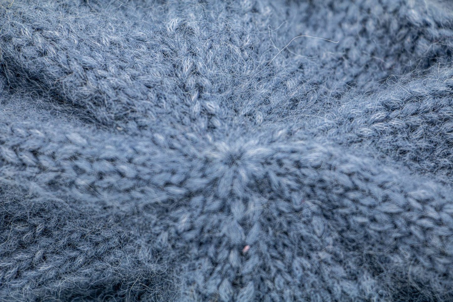 Jeansblaue Babymütze