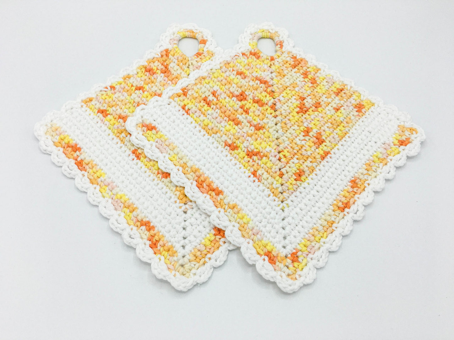 Gelbmelierte Topflappen