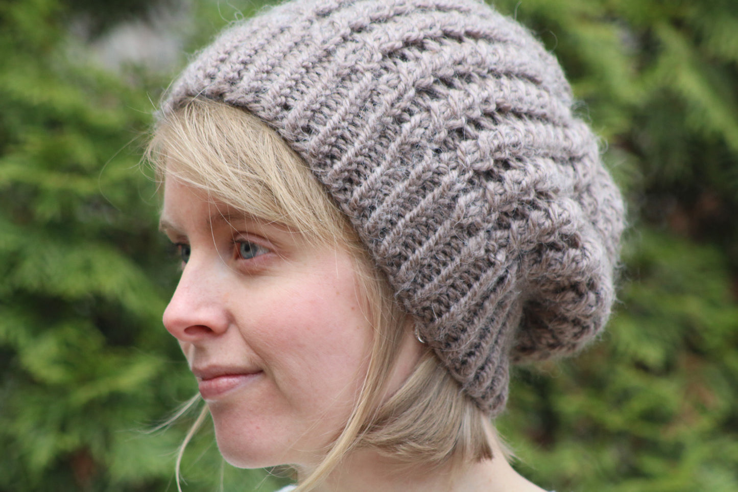 Hellbraune Beanie