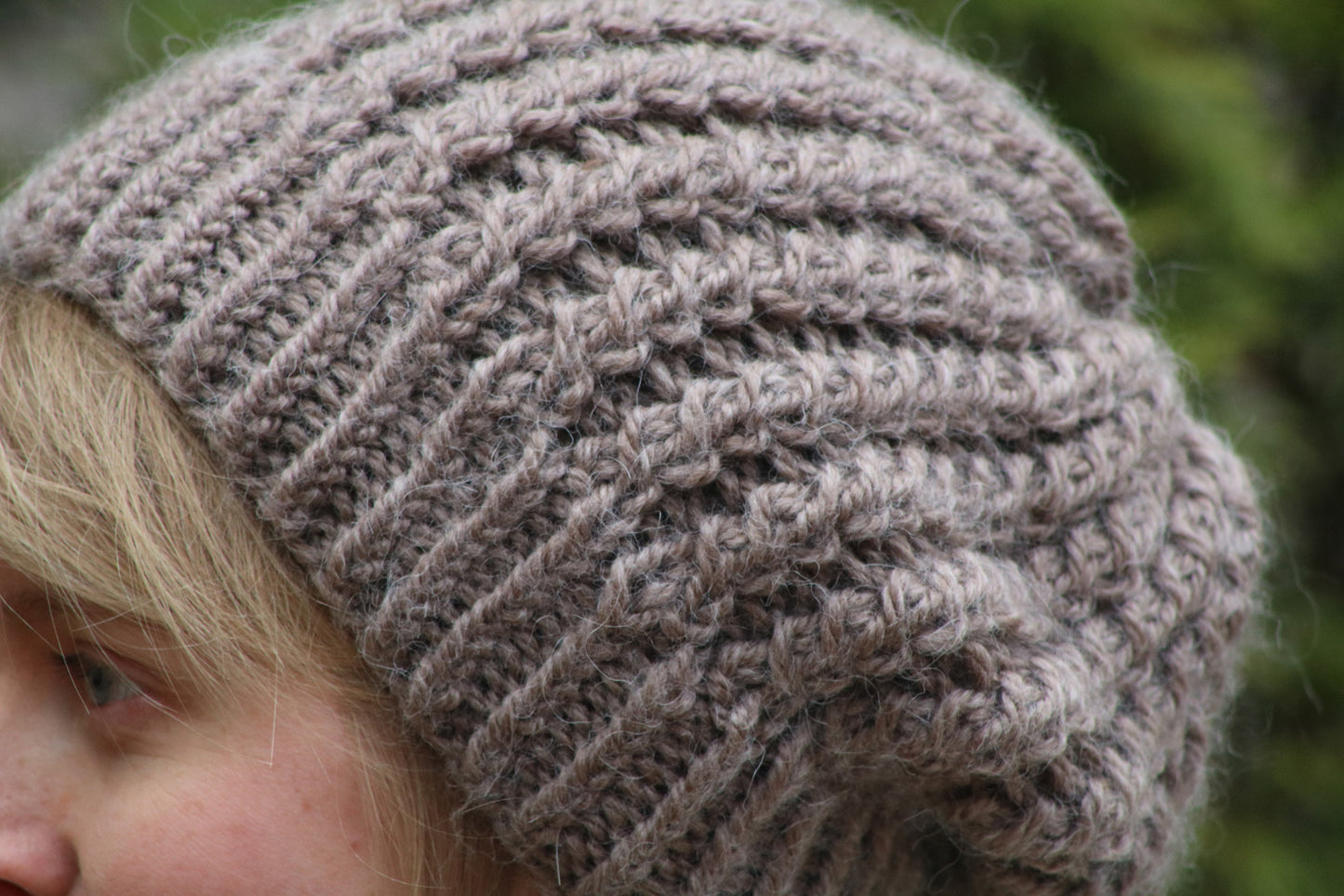 Hellbraune Beanie