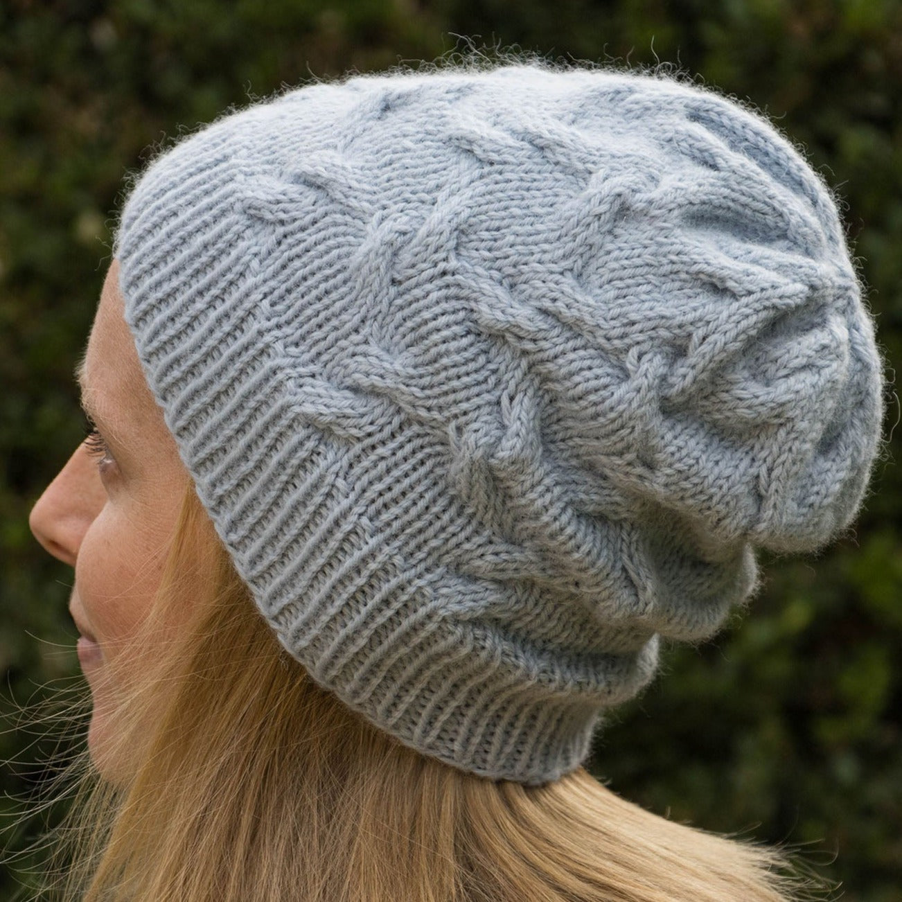 Hellblaue Beanie