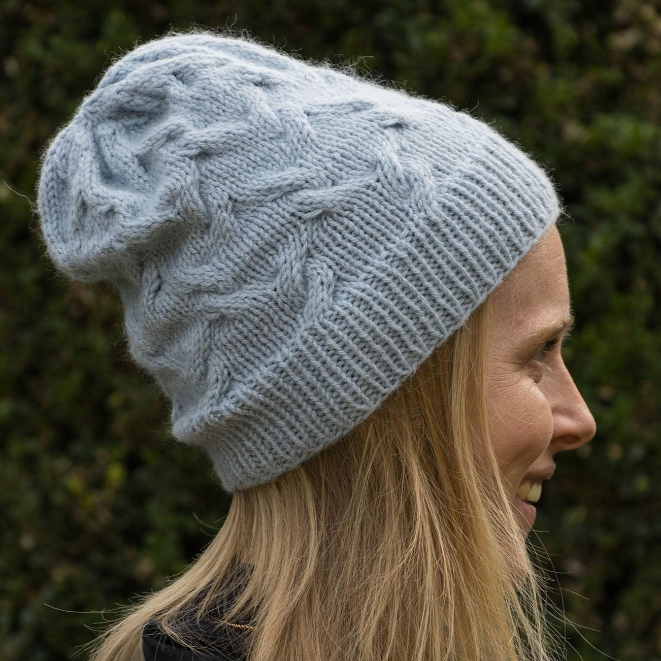 Hellblaue Beanie