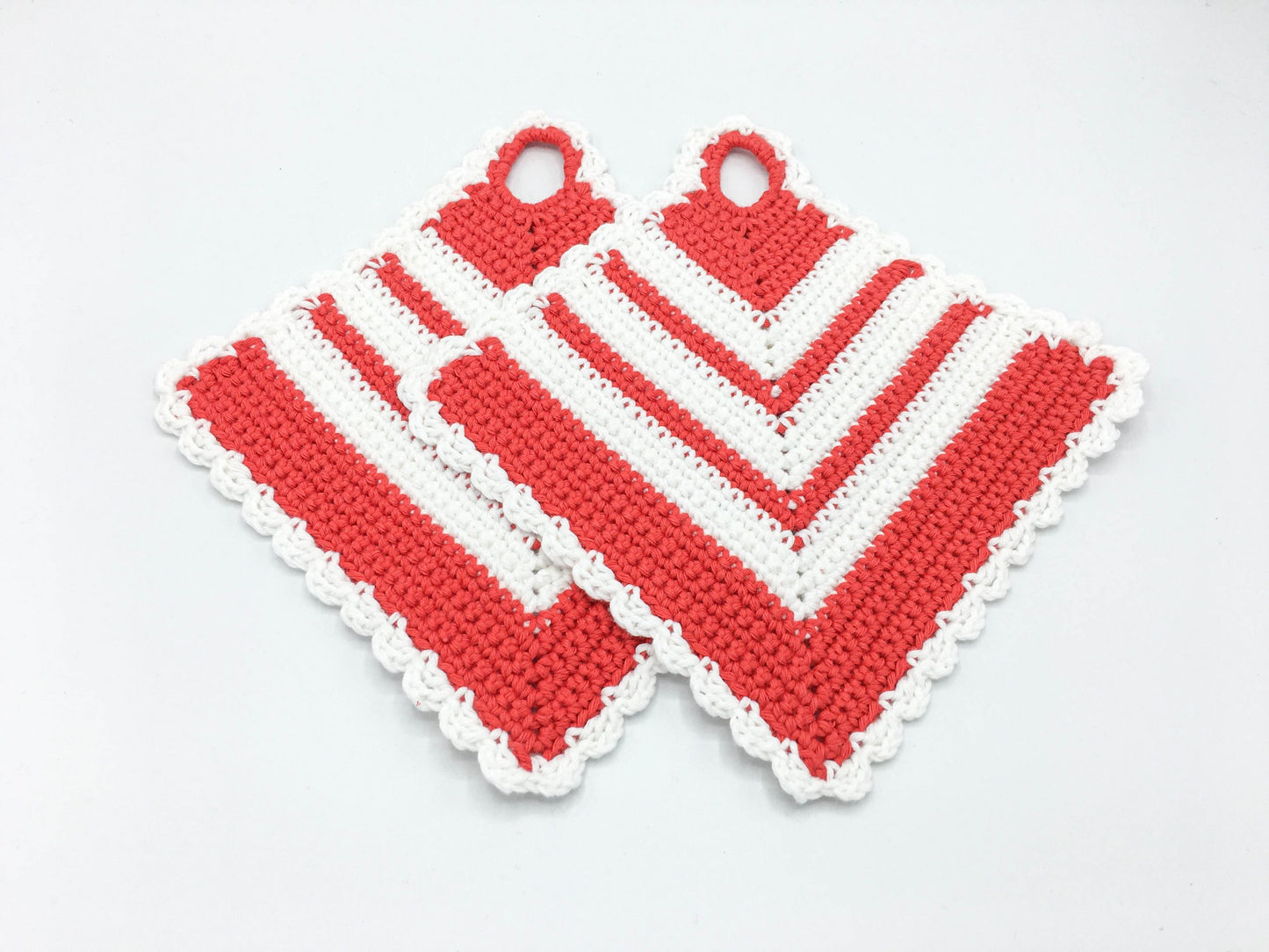 rot-weiße Topflappen