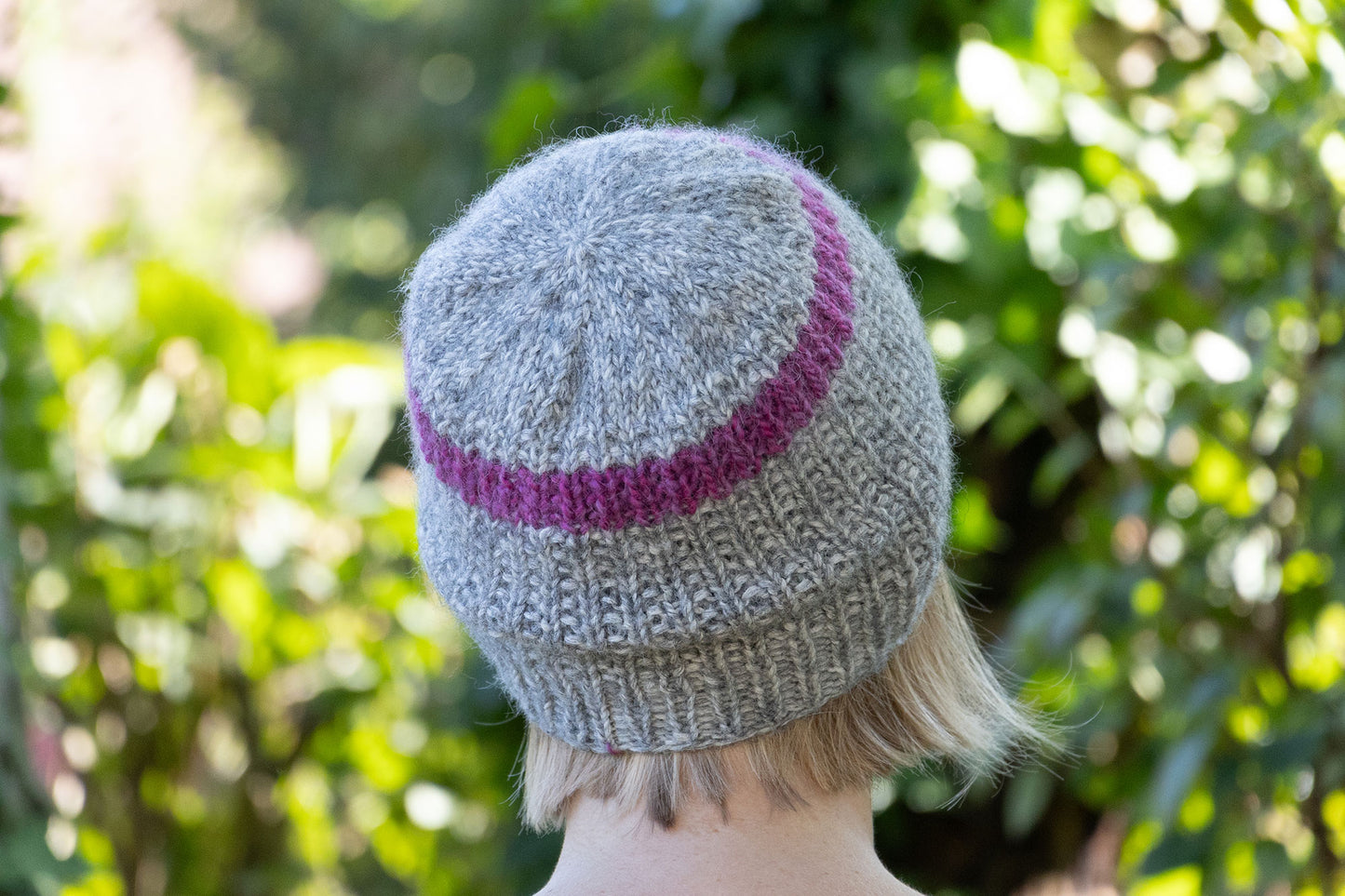 Pink-graue Beanie