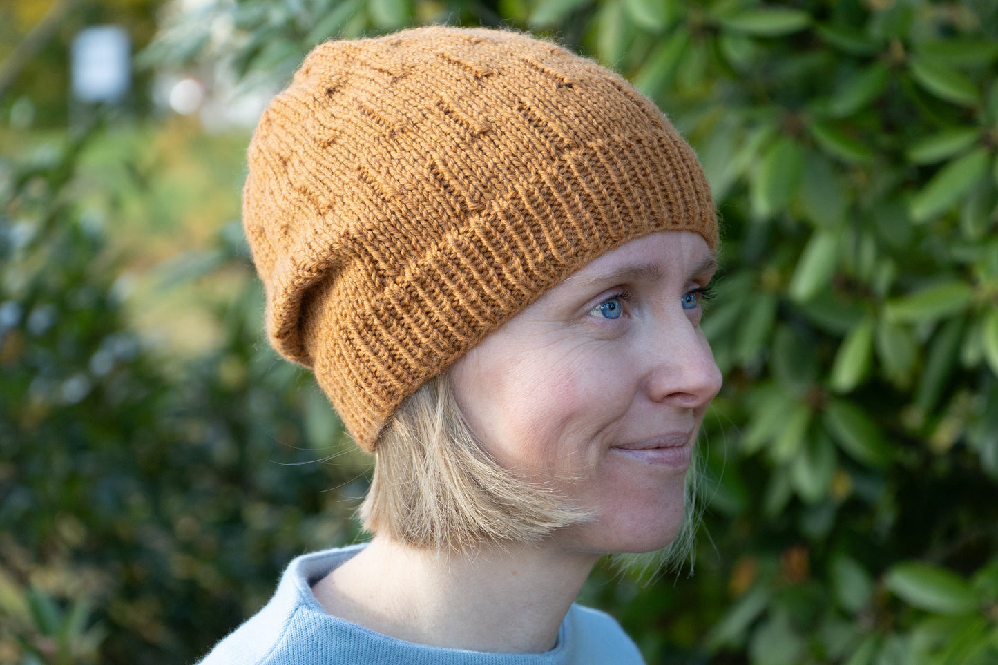 Ockerfarbene Beanie