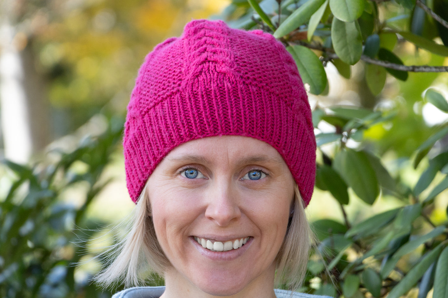 Pinkfarbene Beanie