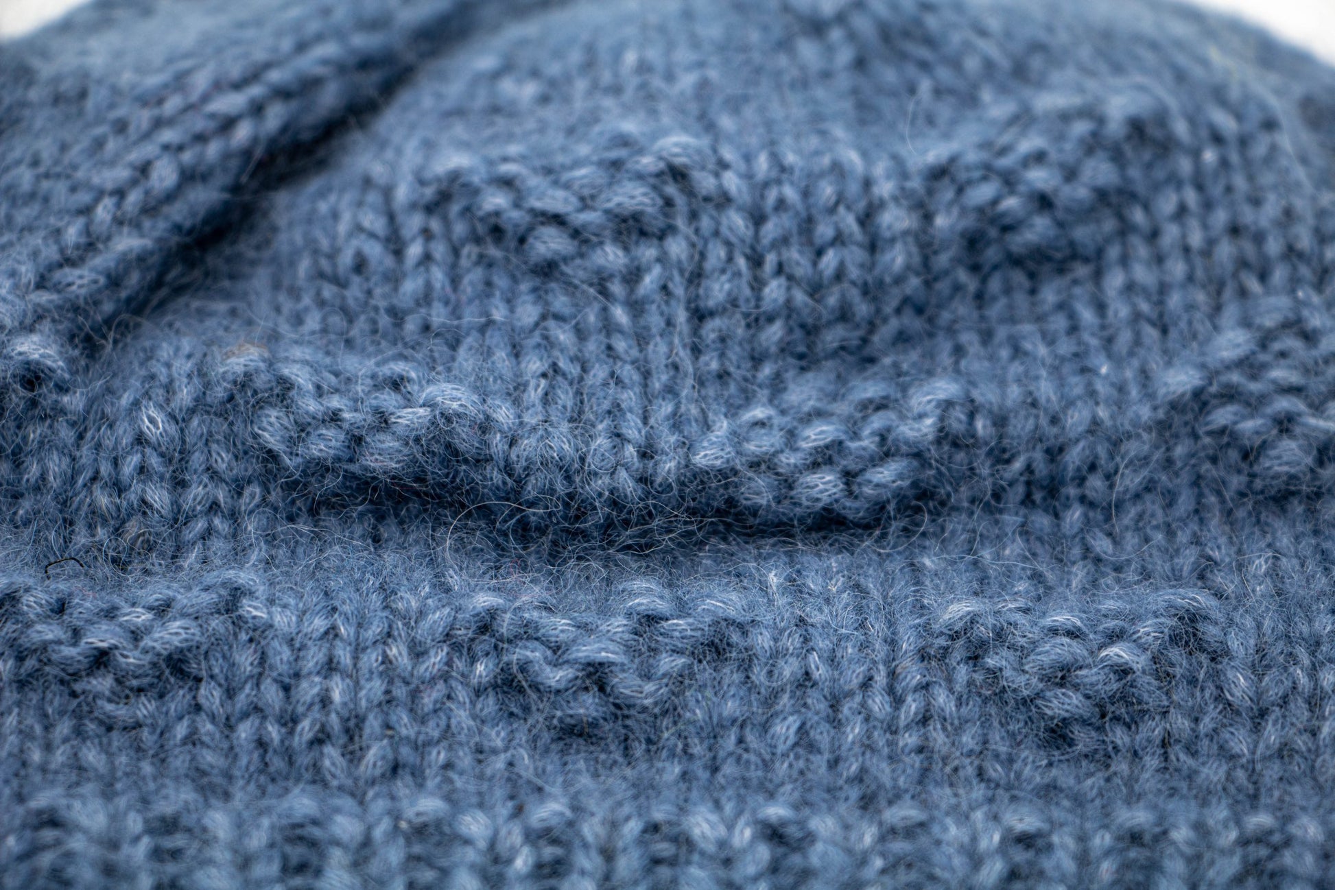 Jeansblaue Babymütze