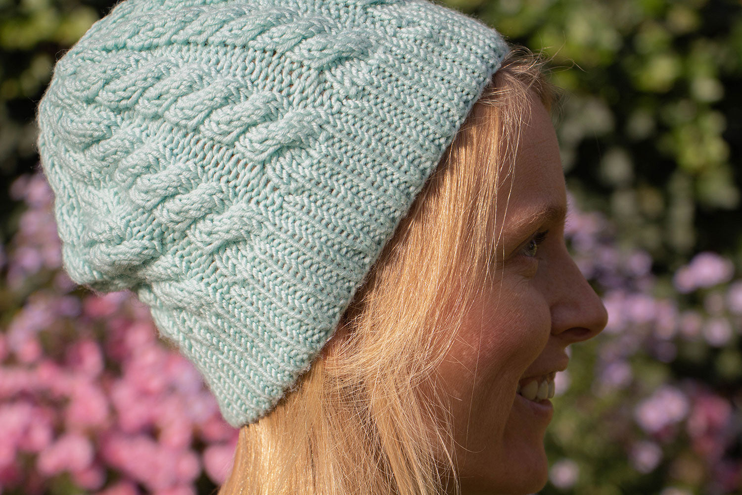 Mintgrüne Beanie