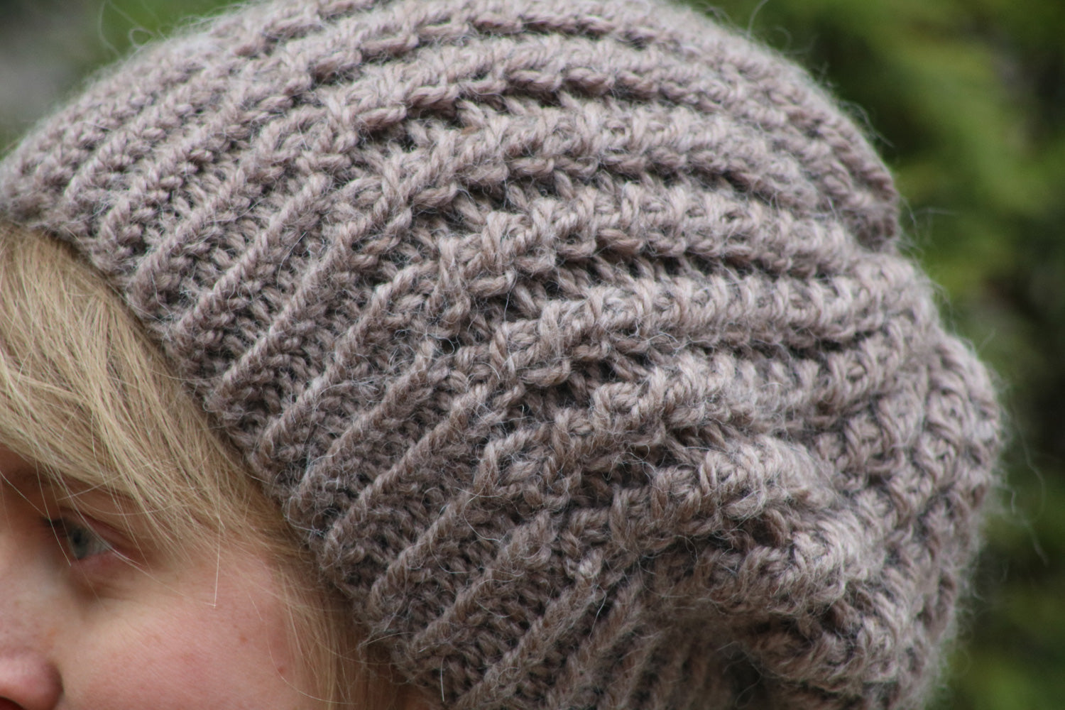 Hellbraune Beanie