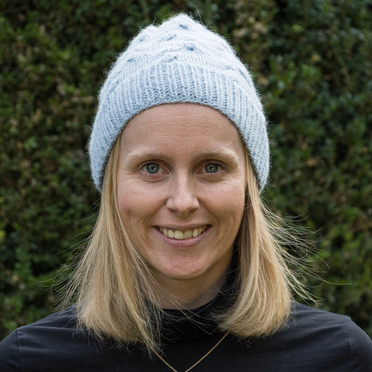 Hellblaue Beanie