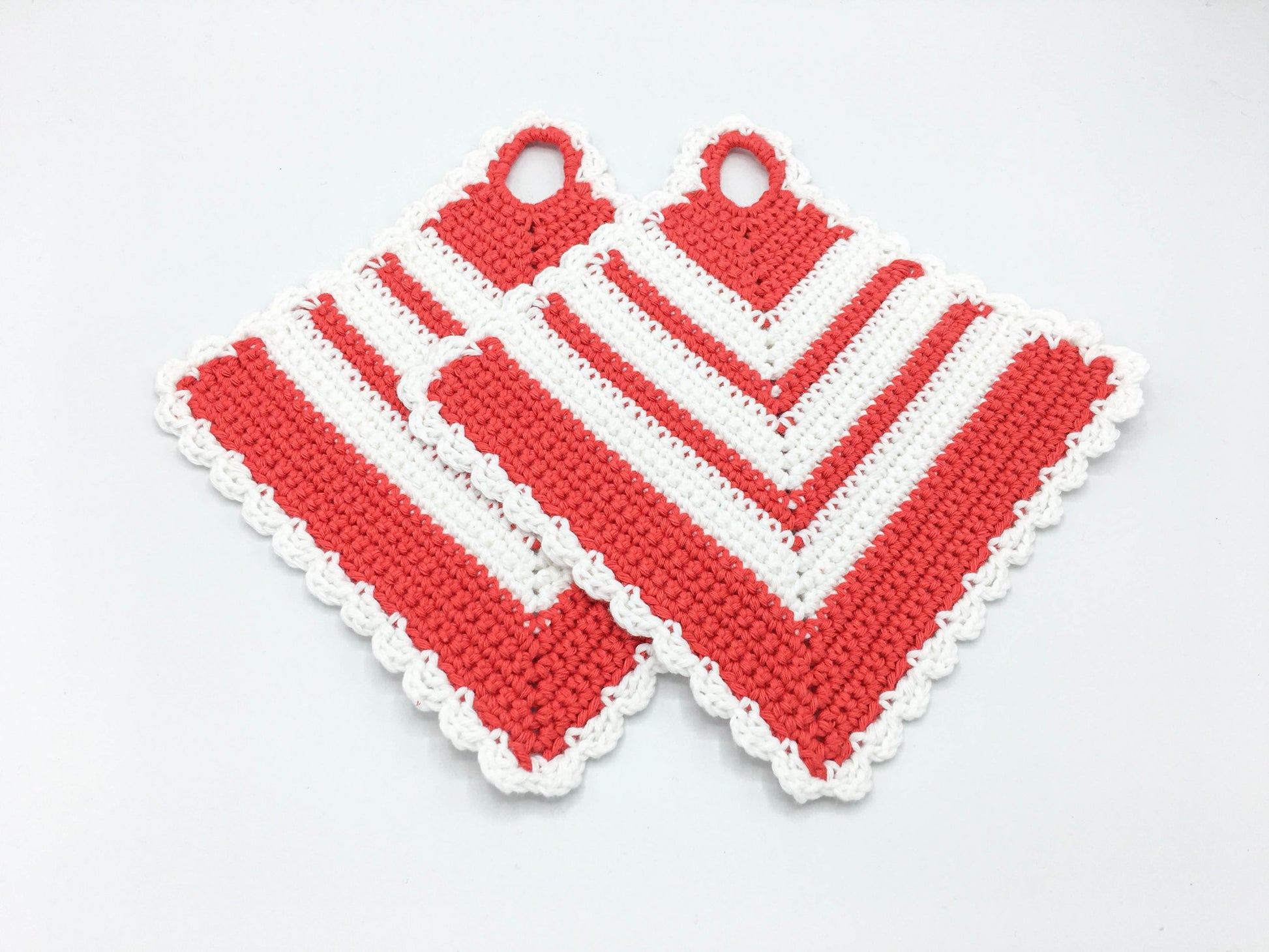 rot-weiße Topflappen
